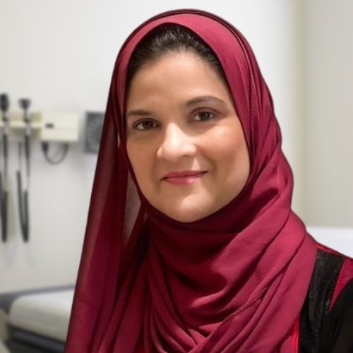 Primary Doctor Samra Khan smiling in her Plano office