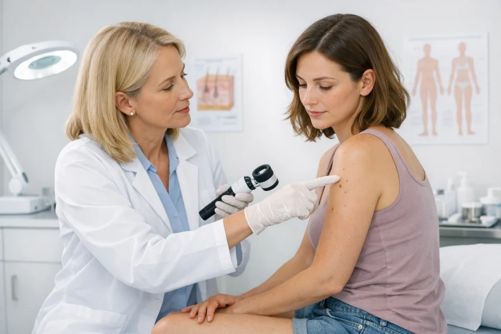 At what point should you see a dermatologist? 1 At what point should you see a dermatologist?