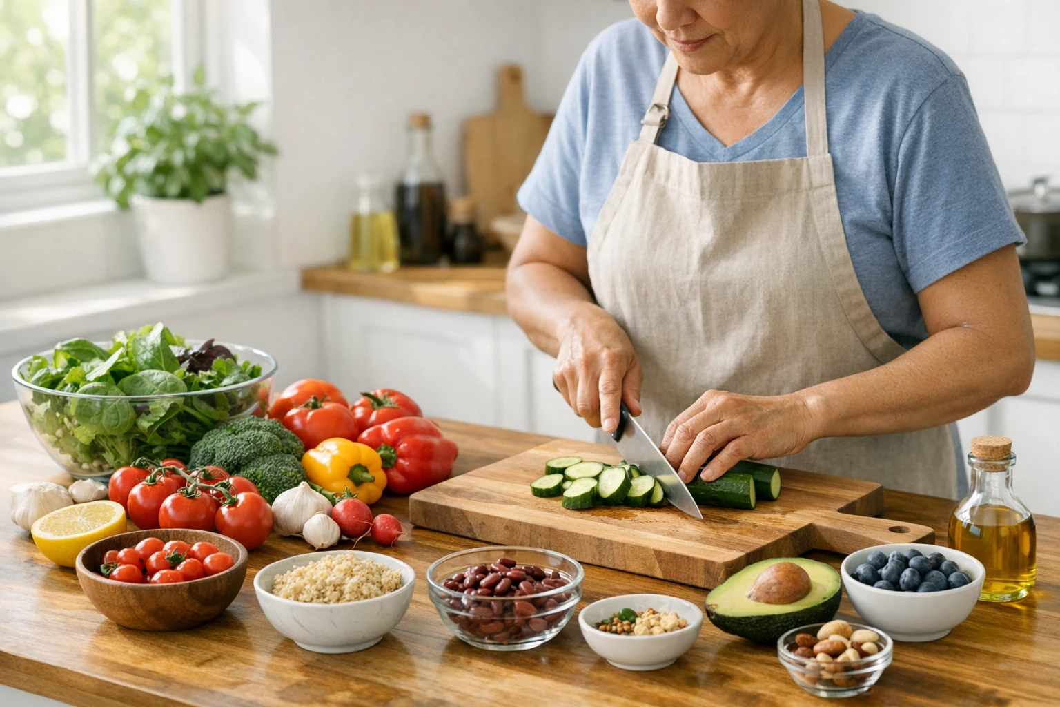 What are the guidelines for diet changes for someone with high blood pressure?