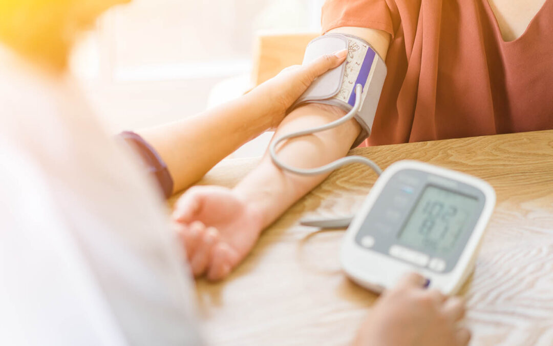 What are the guidelines for diet changes for someone with high blood pressure?