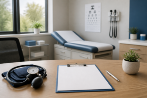 DOT physical exam room setup for Coppell commercial drivers